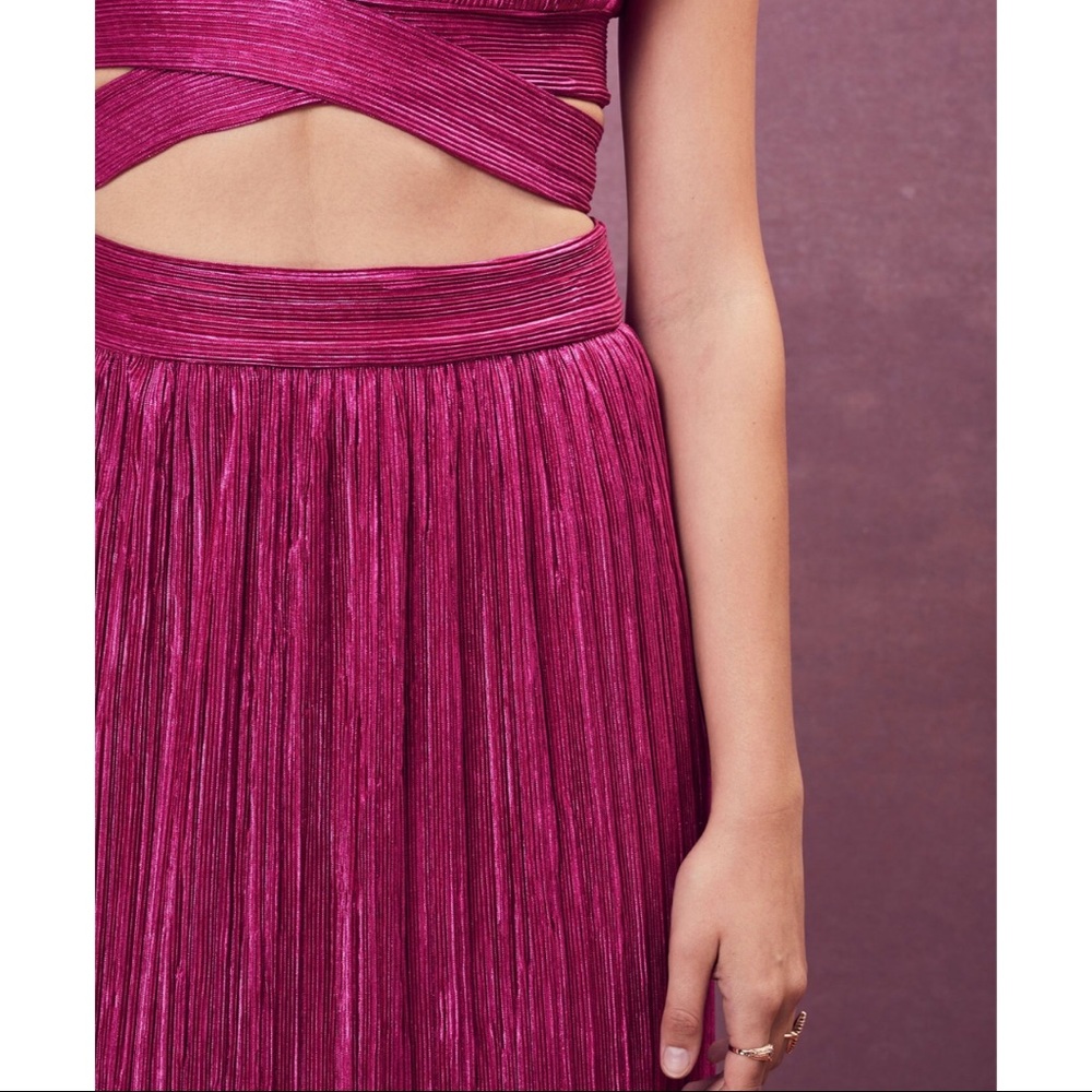 For Love & Lemons Marion Iridescent Midi Skirt - Picture 2 of 15